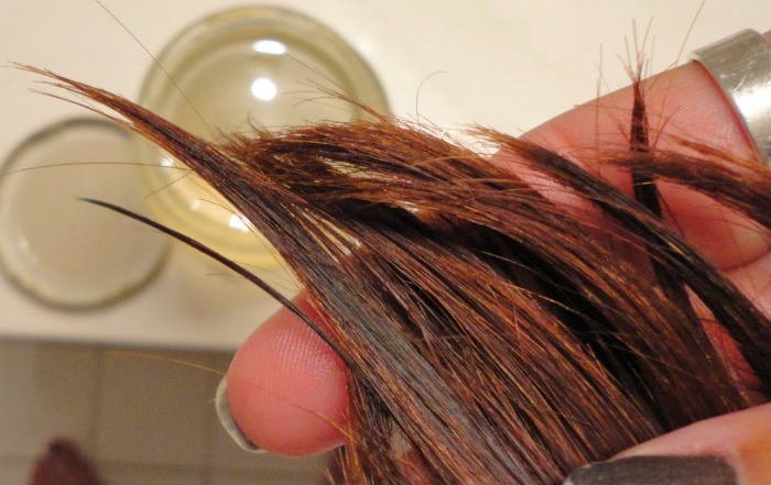 aceite de coco para reparar el cabello